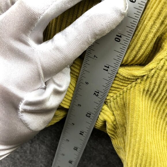 Urban Outfitters Yellow Corduroy Volley Short Mens M Pull On Relaxed Pleated - Picture 6 of 10